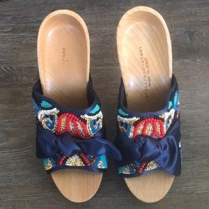 Stella McCartney Wood Heel Clogs